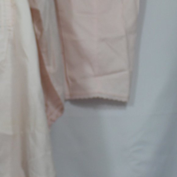 NWNT Wacoal Cozy Pajamas Sheer Peach  Set ILE SAINT LOUIS Crochet Cotton Medium - Picture 9 of 11